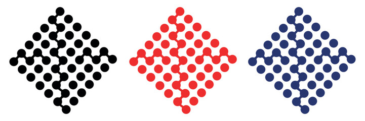 Abstract black polka dot pattern on a light background. Minimalist and versatile design