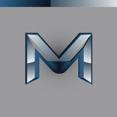 Meridian M Logo Design