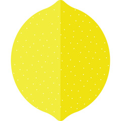 Graphic Lemon Fruit With A Textured Surface Displayed Against A White Background Vivid Yellow Hue And A Flat Design Style