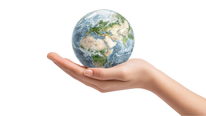 World in Hand: Symbol of Care, Sustainability, and Global Responsibility
