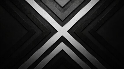 Abstract geometric design with intersecting lines and varying shades of gray.