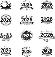 A set of premium vintage vector labels and elements with calligraphic design for badge or ribbon illustration
