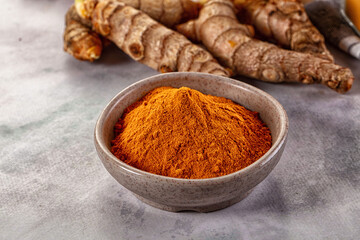Indian tumeric cumin dry powder