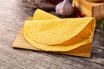 Mexican corn thick bread Tortilla
