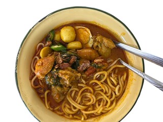 A Bowl of Spicy Curry Mee