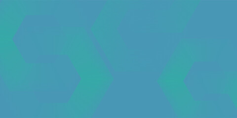 Blue-green gradient studio room, abstract background pattern modern art hexagon