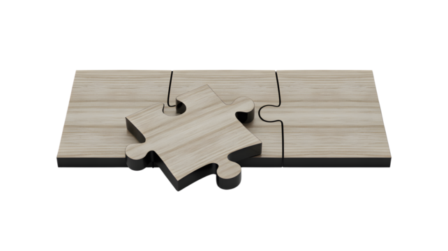 Completing the Puzzle Strategy Representing Business Solutions, Problem Solving, and Teamwork, Perfect for Corporate Presentations and Strategic Planning Materials