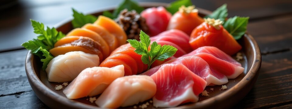 A masterful sashimi tray evoking harmony and spirit with a signature selection and artful presentation