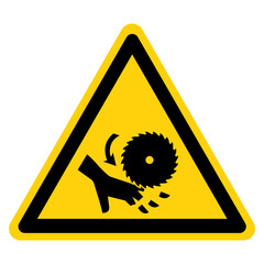 Cutting of Fingers Symbol Sign,Vector Illustration, Isolated On White Background Label.EPS10