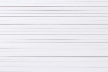 Fototapeta premium Clean closeup of white horizontal siding panels. Ideal for showcasing home exteriors, architecture blogs, construction materials, or design concepts. White horizontal siding panels in a neat arrange