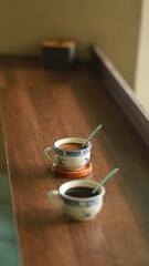 simple cup of milk coffee