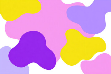 Abstract blob elements irregular overlapping