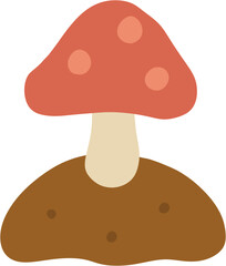 Mushroom Illustration Icon