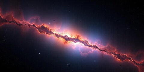 Deep space nebula with subtle glowing highlights, glowing, celestial