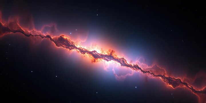 Deep space nebula with subtle glowing highlights, glowing, celestial