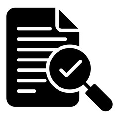 audit document solid icon	
