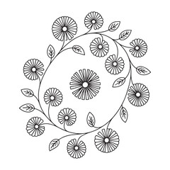 Elegant black floral ornament collection,  greeting cards, logos, patterns, and vector art projects.