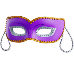 Beaded Mardi Gras Mask 3D Icon