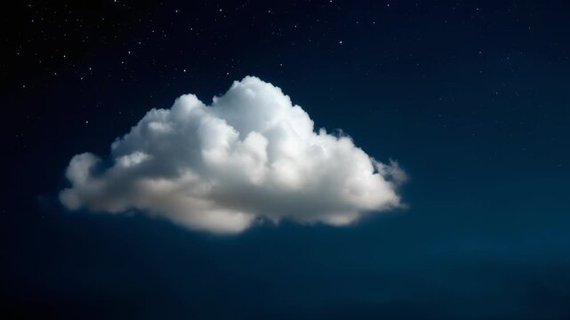 Beautiful cloud against a dark sky perfect for atmospheric backgrounds