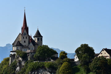 Fototapeta premium Basilika Rankweil, Wallfahrtskirche