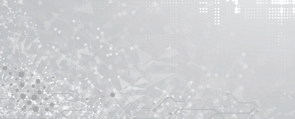 Abstract network technology and science, business background