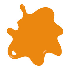 vector illustration of an orange juice splash