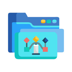 Folder with Art Files Icon