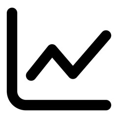 chart line UI icon