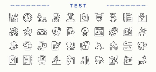 Testimonial icon set. Containing feedback, comment, positive, review, appreciation and more. Opinion icon set. Outline symbol collection. Editable vector art.