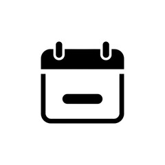 Bold Calendar, Date, and Appointment Management Glyph Vector Icon