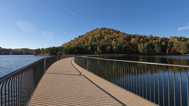 Mijnterrils Br&uuml;cke im Nationalpark Hoge Kempen in Belgien