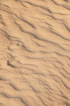 Vagues dans le sable form&eacute;es par le vent, format vertical