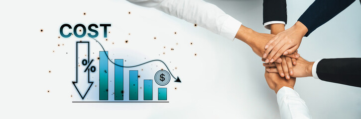 Hands come together in a united effort, emphasizing collaboration while demonstrating a downward...