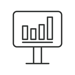 Seminar icon in line design. seminar, presentation, lecture, audience, training, workshop, speaker on white background vector. Seminar editable stroke icon