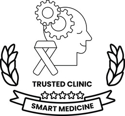 A logo for a trusted clinic that is smart medicine