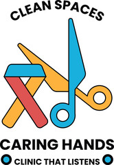 A black and white image of a pair of scissors