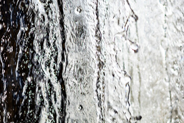 Abstract background of  the  water flow, macro
