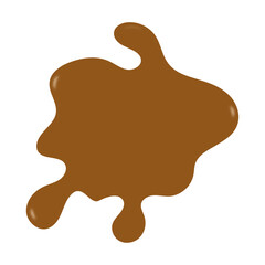 caramel, coffee splash vector