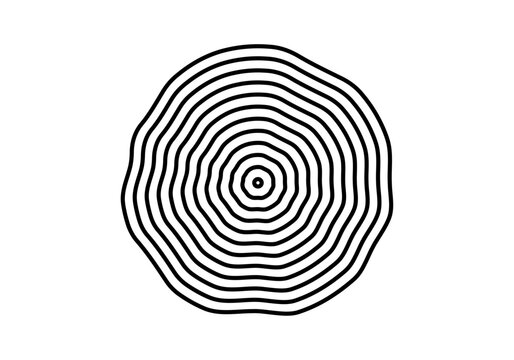 Icono negro de corte de madera