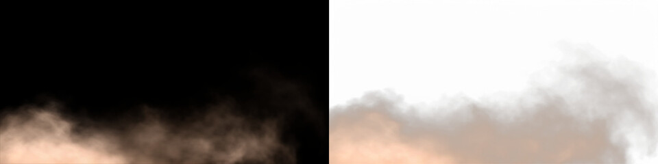 Smoke overlay illustration featuring soft, wispy clouds in contrasting black and white backgrounds, ideal for creative design projects and visual storytelling elements