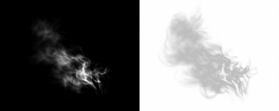 Smoke overlay effect in contrasting black and white backgrounds, creating a dynamic visual element for artistic and creative design projects with copy space