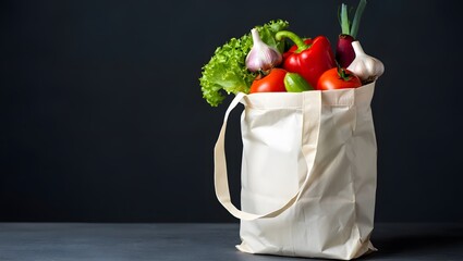 bag with vegetables