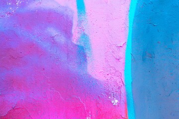 Vibrant cracked paint texture in pastel neon pink, blue. 80s, Y2K aesthetic, iridescent glow,...