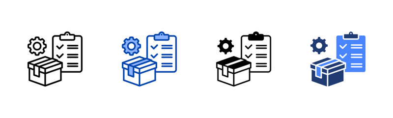 Inventory Management icon set multiple style collection