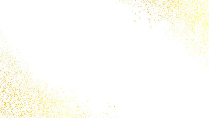 glowing gold sparkle shimmer flakes element on transparent background for wedding festivals
