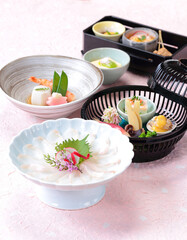 春の和食イメージ『八寸』・『会席』表紙写真に