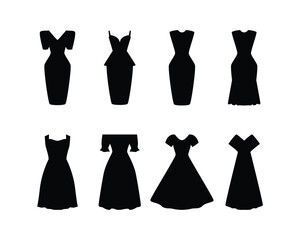 Black and white women's dress 