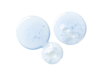 drop of serum gel close-up on a transparent background cosmetic products