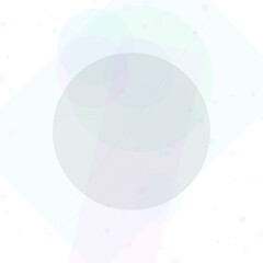 Abstract colorful vector background with transparent glossy spheres and light reflections