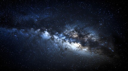 Vibrant Milky Way Galaxy with Starry Night Sky stars